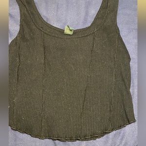 Black crop top size medium